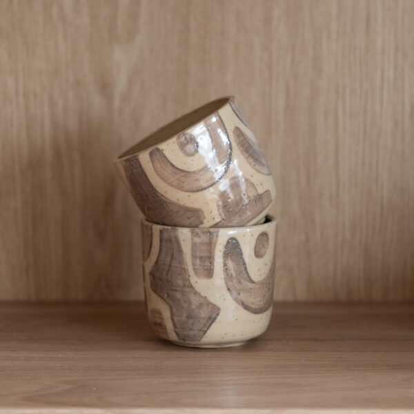 Speckled & light brown