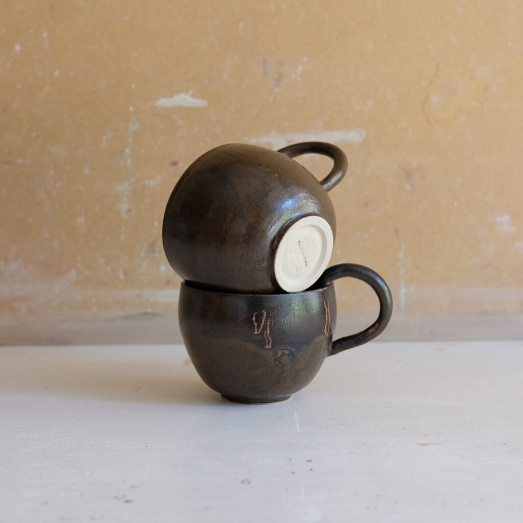 Halo cups dark brown